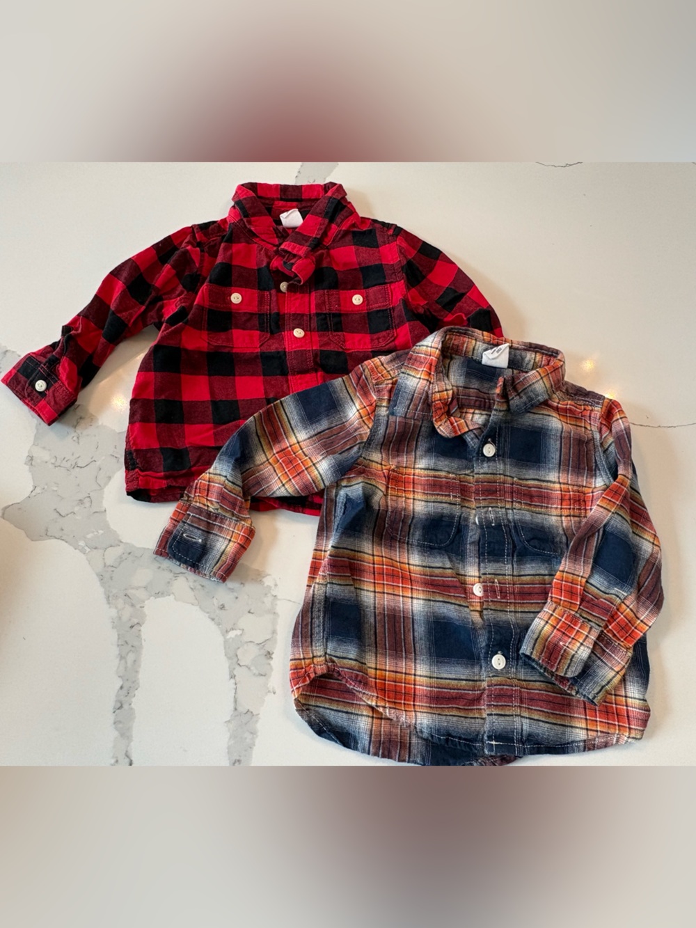Set of Flannels * 12-18 Months
